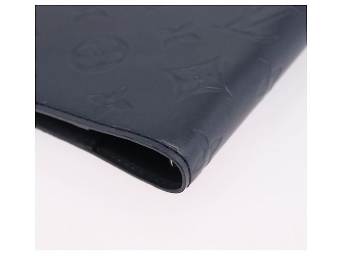 LOUIS VUITTON Monogram mat Agenda PM Day Planner Cover Blue R20935 Auth 180969A Azul - vista 16