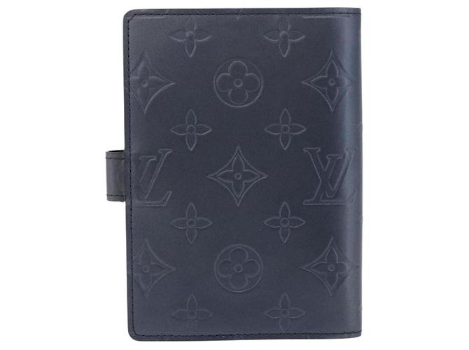 LOUIS VUITTON Monogram mat Agenda PM Day Planner Cover Blue R20935 Auth 180969A Azul - vista 2