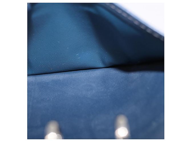 LOUIS VUITTON Monogram mat Agenda PM Day Planner Cover Blue R20935 Auth 180969A Azul - vista 23