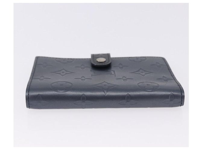 LOUIS VUITTON Monogram mat Agenda PM Day Planner Cover Blue R20935 Auth 180969A Azul - vista 4