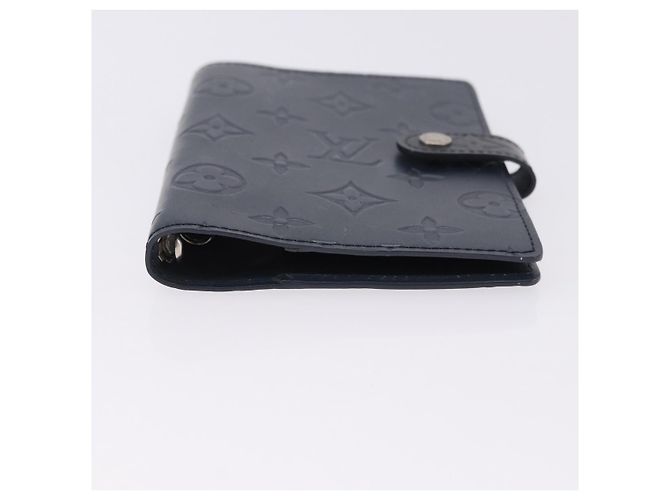 LOUIS VUITTON Monogram mat Agenda PM Day Planner Cover Blue R20935 Auth 180969A Azul - vista 6