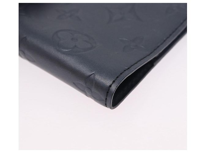 LOUIS VUITTON Monogram mat Agenda PM Day Planner Cover Blue R20935 Auth 180969A Azul - vista 7