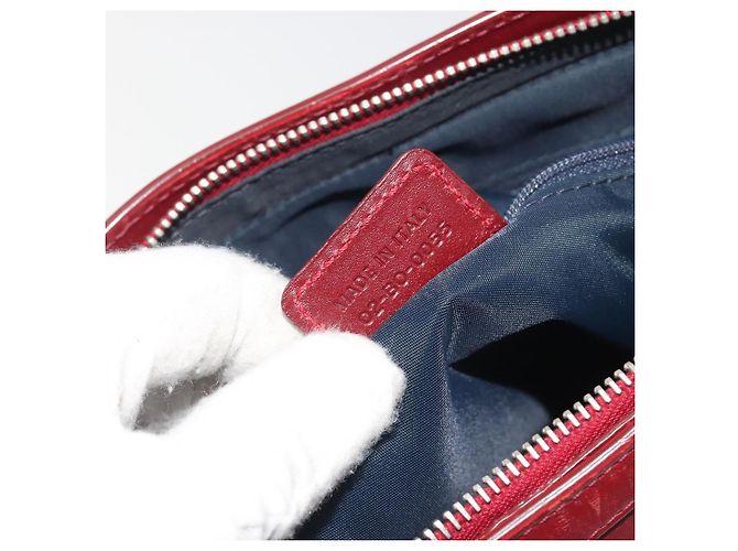 Borsa Christian Dior Trotter Canvas Navy Silver Auth 195056A Argento Blu navy - vista 12