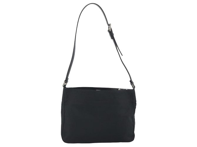 Borsa a tracolla FENDI Nylon Black Silver Auth 195365A Nero Argento - vista 2