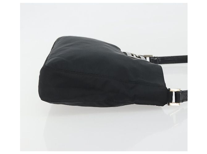 Borsa a tracolla FENDI Nylon Black Silver Auth 195365A Nero Argento - vista 3