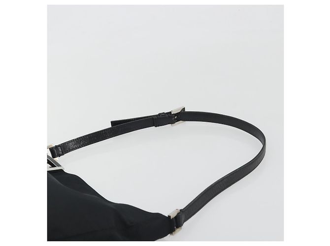Borsa a tracolla FENDI Nylon Black Silver Auth 195365A Nero Argento - vista 8
