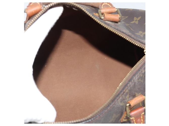 Borsa a mano LOUIS VUITTON Monogram Speedy 25 M41528 LV Auth 196034 Monogramma - vista 11
