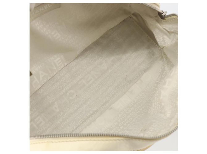 CHANEL Handtasche Canvas Beige Silver CC Auth 196080 Silber - Ansicht 10