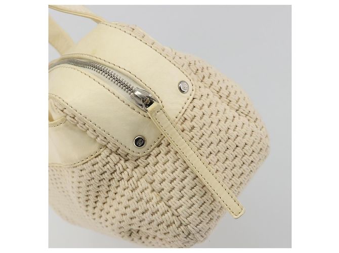 CHANEL Handtasche Canvas Beige Silver CC Auth 196080 Silber - Ansicht 17