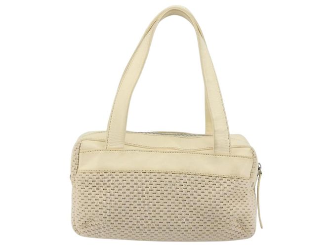 CHANEL Handtasche Canvas Beige Silver CC Auth 196080 Silber - Ansicht 2