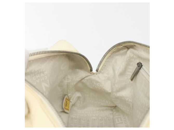 CHANEL Handtasche Canvas Beige Silver CC Auth 196080 Silber - Ansicht 20