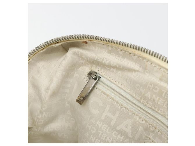 CHANEL Handtasche Canvas Beige Silver CC Auth 196080 Silber - Ansicht 21