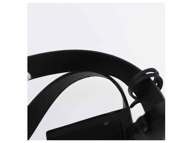 Borsa Boston PRADA Nylon 2way Nero Argento Auth 194039 - vista 14