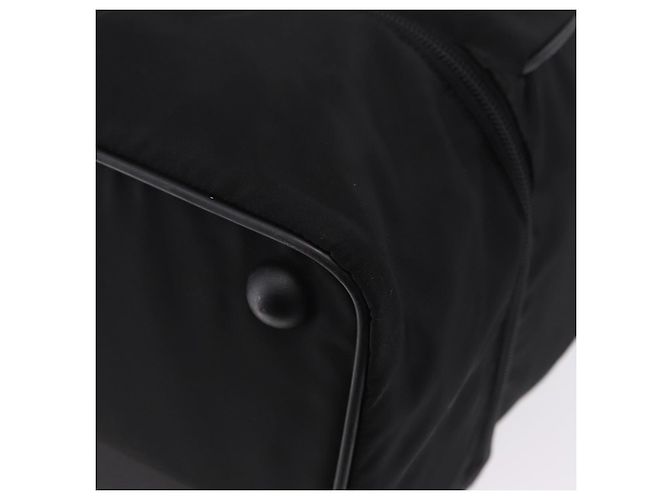 Borsa Boston PRADA Nylon 2way Nero Argento Auth 194039 - vista 17