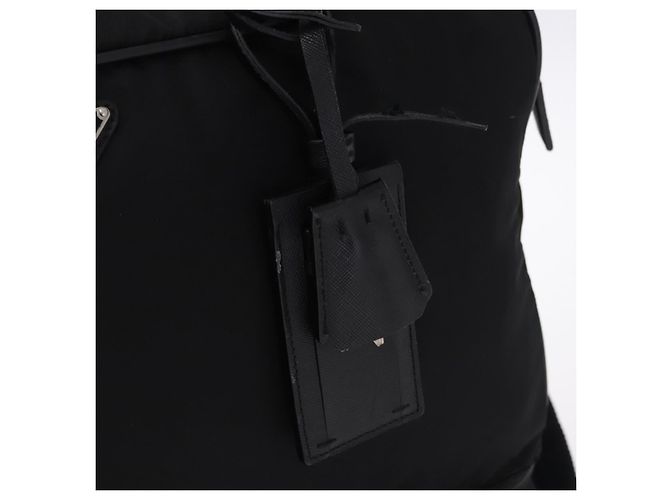 Borsa Boston PRADA Nylon 2way Nero Argento Auth 194039 - vista 22