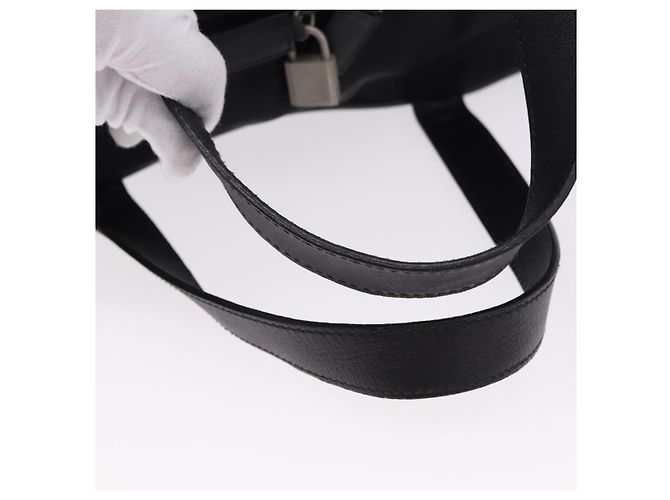 Borsa Boston PRADA Nylon 2way Nero Argento Auth 194039 - vista 7
