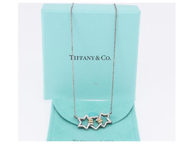 Autre Marque Collana Triple Star TIFFANY&Co. Argento Ag925 Auth 194411M - vista 14