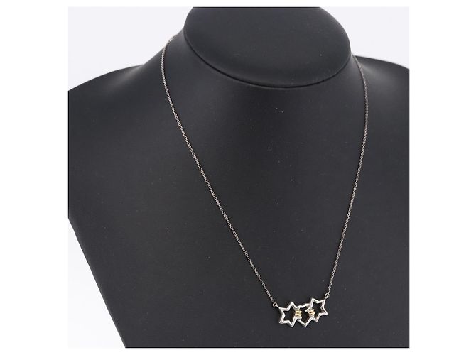 Autre Marque Collana Triple Star TIFFANY&Co. Argento Ag925 Auth 194411M - vista 15