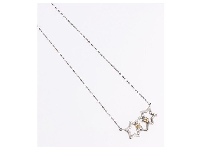 Autre Marque Collana Triple Star TIFFANY&Co. Argento Ag925 Auth 194411M - vista 4