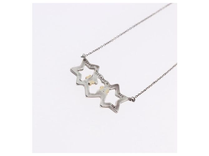 Autre Marque Collana Triple Star TIFFANY&Co. Argento Ag925 Auth 194411M - vista 8