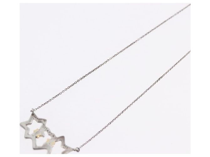 Autre Marque Collana Triple Star TIFFANY&Co. Argento Ag925 Auth 194411M - vista 9
