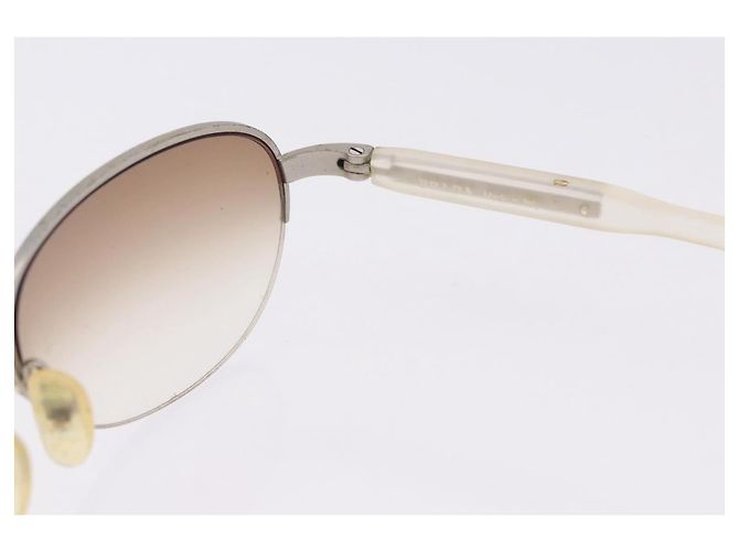 Dolce & Gabbana DOLCE&GABBANA PRADA Occhiali da sole in metallo set da 2 Nero Marrone Auth bs36790 - vista 10