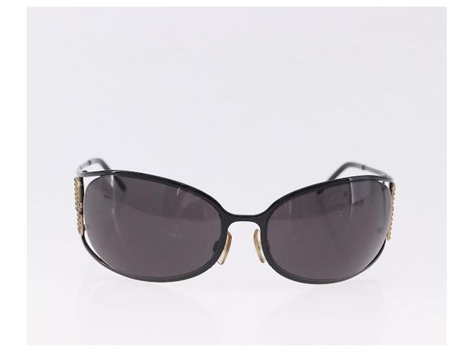 Dolce & Gabbana DOLCE&GABBANA PRADA Occhiali da sole in metallo set da 2 Nero Marrone Auth bs36790 - vista 11