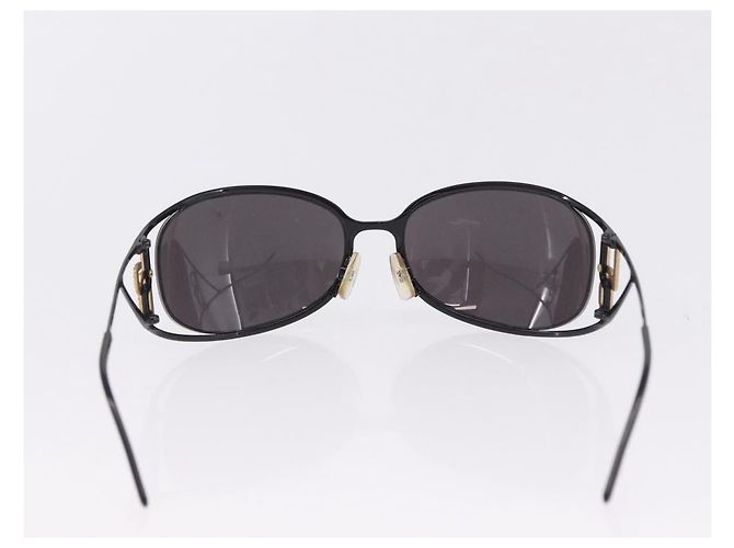 Dolce & Gabbana DOLCE&GABBANA PRADA Occhiali da sole in metallo set da 2 Nero Marrone Auth bs36790 - vista 12