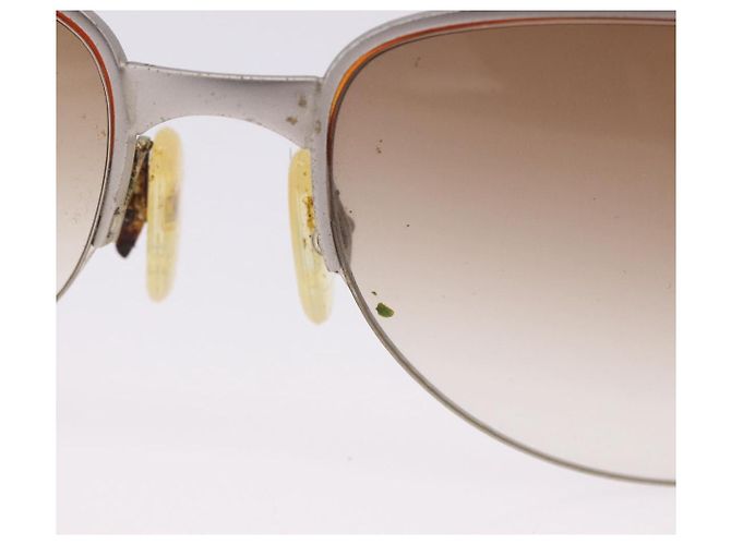 Dolce & Gabbana DOLCE&GABBANA PRADA Occhiali da sole in metallo set da 2 Nero Marrone Auth bs36790 - vista 6