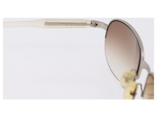 Dolce & Gabbana DOLCE&GABBANA PRADA Occhiali da sole in metallo set da 2 Nero Marrone Auth bs36790 - vista 9