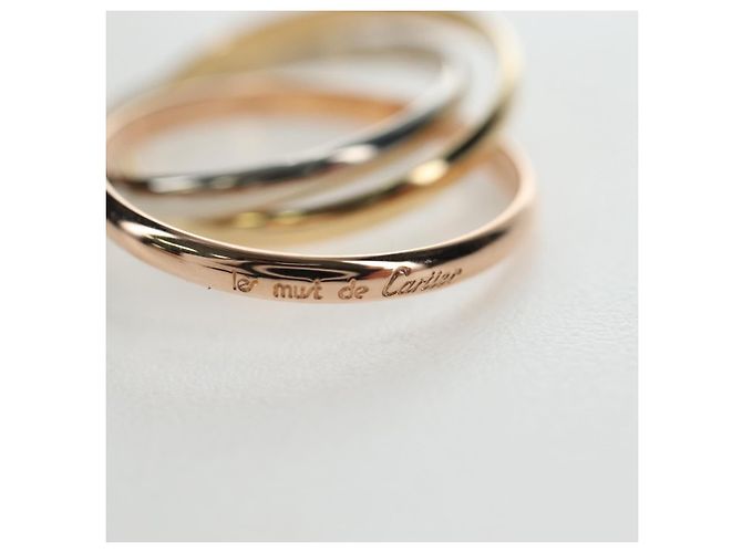 Anello CARTIER Trinity Oro 18K Oro 750 Auth am12233SM D'oro - vista 9