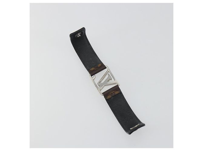Bracciale Hockenheim Monogram in ottone LOUIS VUITTON LV Auth 195945A Monogramma - vista 10