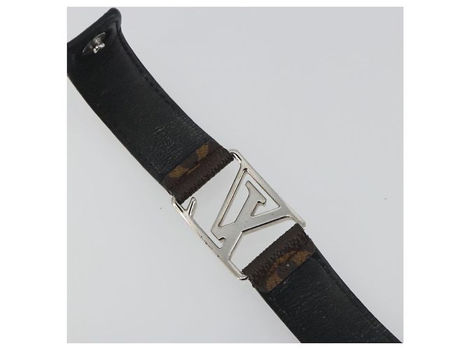 Bracciale Hockenheim Monogram in ottone LOUIS VUITTON LV Auth 195945A Monogramma - vista 11