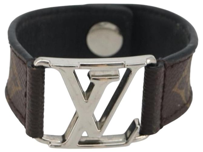 Bracciale Hockenheim Monogram in ottone LOUIS VUITTON LV Auth 195945A Monogramma - vista 13