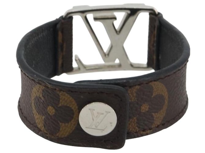 Bracciale Hockenheim Monogram in ottone LOUIS VUITTON LV Auth 195945A Monogramma - vista 2