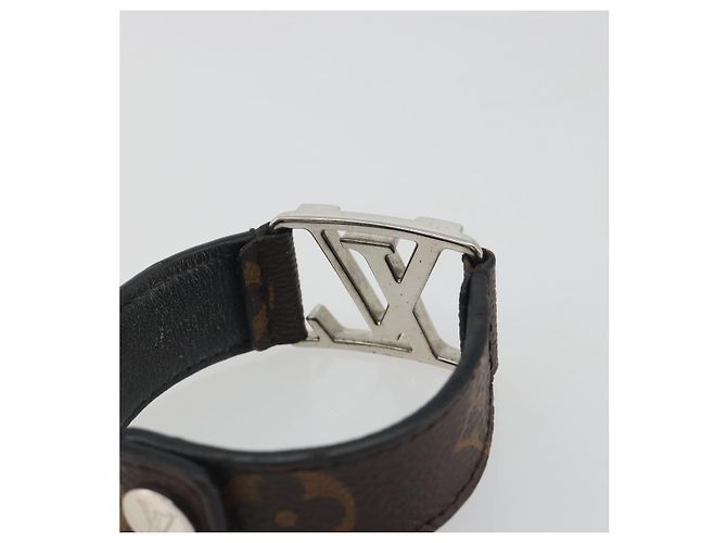 Bracciale Hockenheim Monogram in ottone LOUIS VUITTON LV Auth 195945A Monogramma - vista 8
