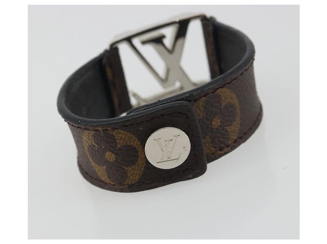 Bracciale Hockenheim Monogram in ottone LOUIS VUITTON LV Auth 195945A Monogramma - vista 9