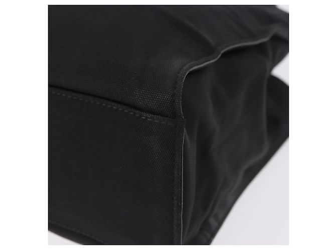 Borsa Tote GUCCI Bamboo Canvas Nero Argento 002 1016 Auth ka5599 - vista 16