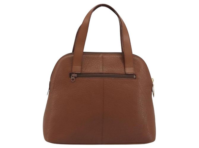 Borsa a mano Burberrys in pelle marrone e oro autentica 194278 D'oro - vista 2