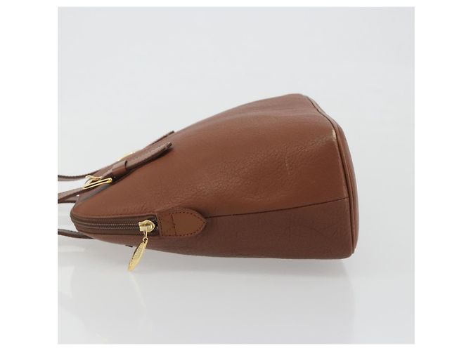 Borsa a mano Burberrys in pelle marrone e oro autentica 194278 D'oro - vista 4