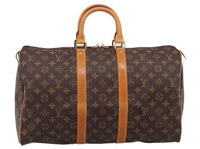 LOUIS VUITTON Monogram Keepall 45 Boston Bag M41428 LV Auth ka5609A Monogramma - vista 13