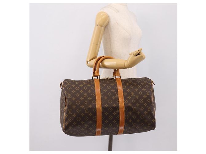 LOUIS VUITTON Monogram Keepall 45 Boston Bag M41428 LV Auth ka5609A Monogramma - vista 19