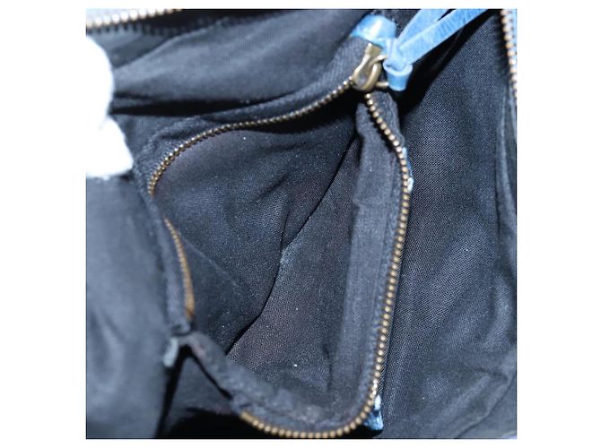 BALENCIAGA Borsa The First in pelle 2way Blu Oro 103208 Auth am12227V D'oro - vista 27