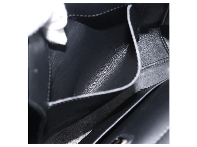 Borsa Salvatore Ferragamo Sofia Gancini in pelle 2way Nero Argento Auth 195584 - vista 24