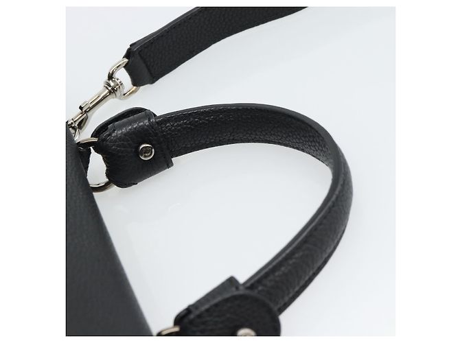 Borsa Salvatore Ferragamo Sofia Gancini in pelle 2way Nero Argento Auth 195584 - vista 8