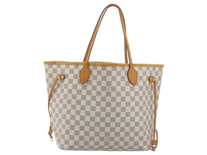 LOUIS VUITTON Damier Azur Neverfull MM Tote Bag N41605 LV Auth bs36475 - vista 13