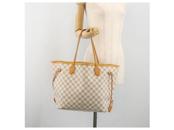 LOUIS VUITTON Damier Azur Neverfull MM Tote Bag N41605 LV Auth bs36475 - vista 23