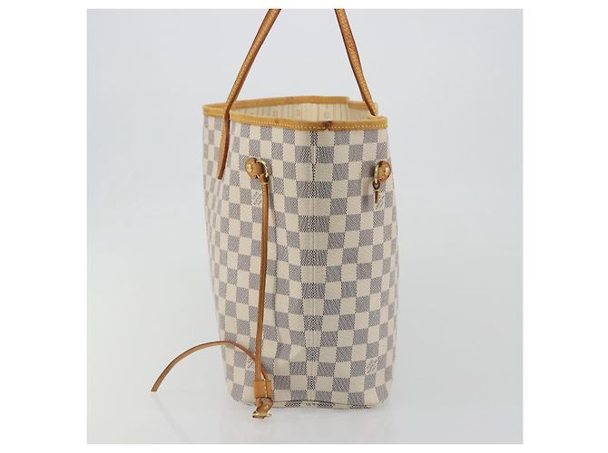 LOUIS VUITTON Damier Azur Neverfull MM Tote Bag N41605 LV Auth bs36475 - vista 3