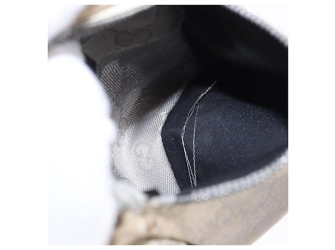 GUCCI GG Canvas Gürteltasche Silver 28566 Auth 195000 Silber - Ansicht 11