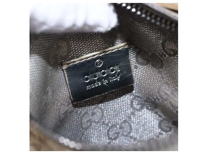 GUCCI GG Canvas Gürteltasche Silver 28566 Auth 195000 Silber - Ansicht 19